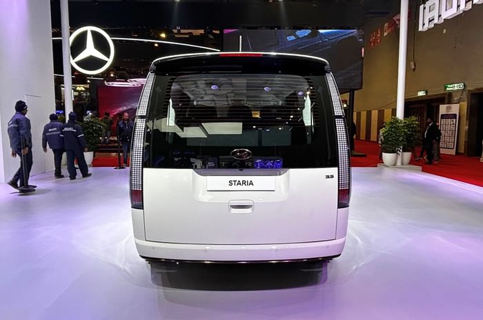 Hyundai Staria MPV showcased at Auto Expo 2025